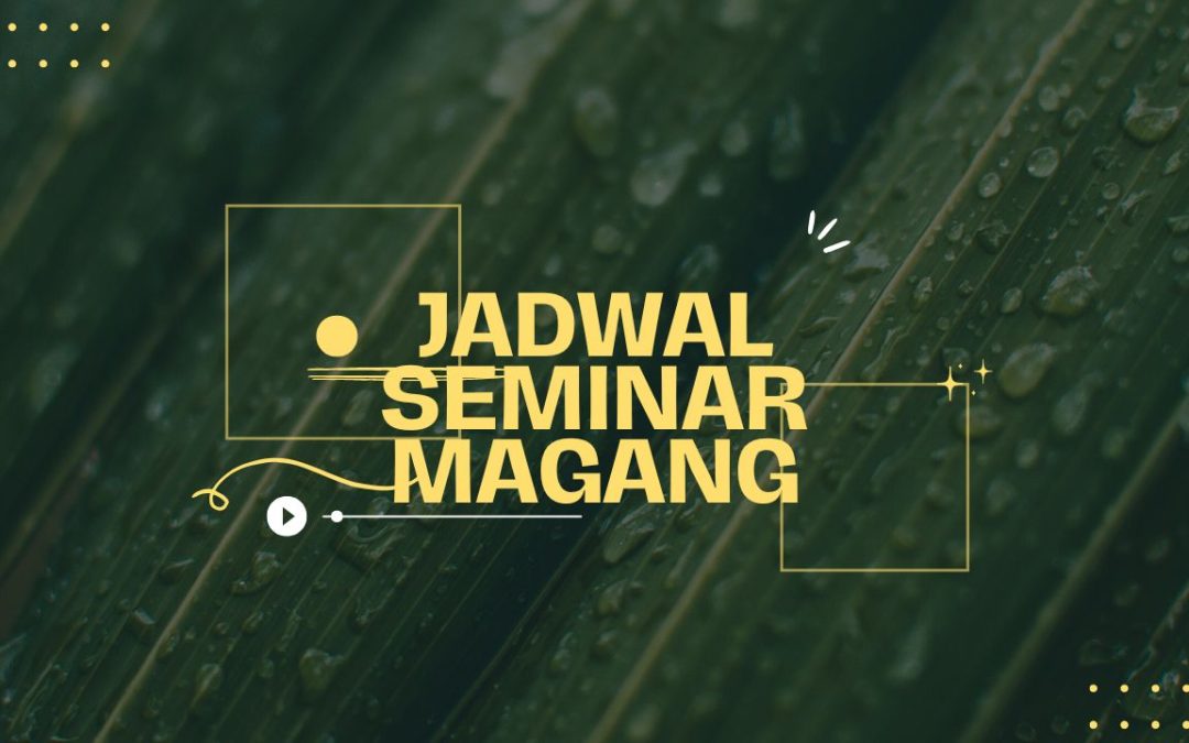 Pengumuman Jadwal Seminar Magang Teknik Infrastruktur Sipil Dan Perancangan Arsitektur Sekolah Vokasi Universitas Diponegoro